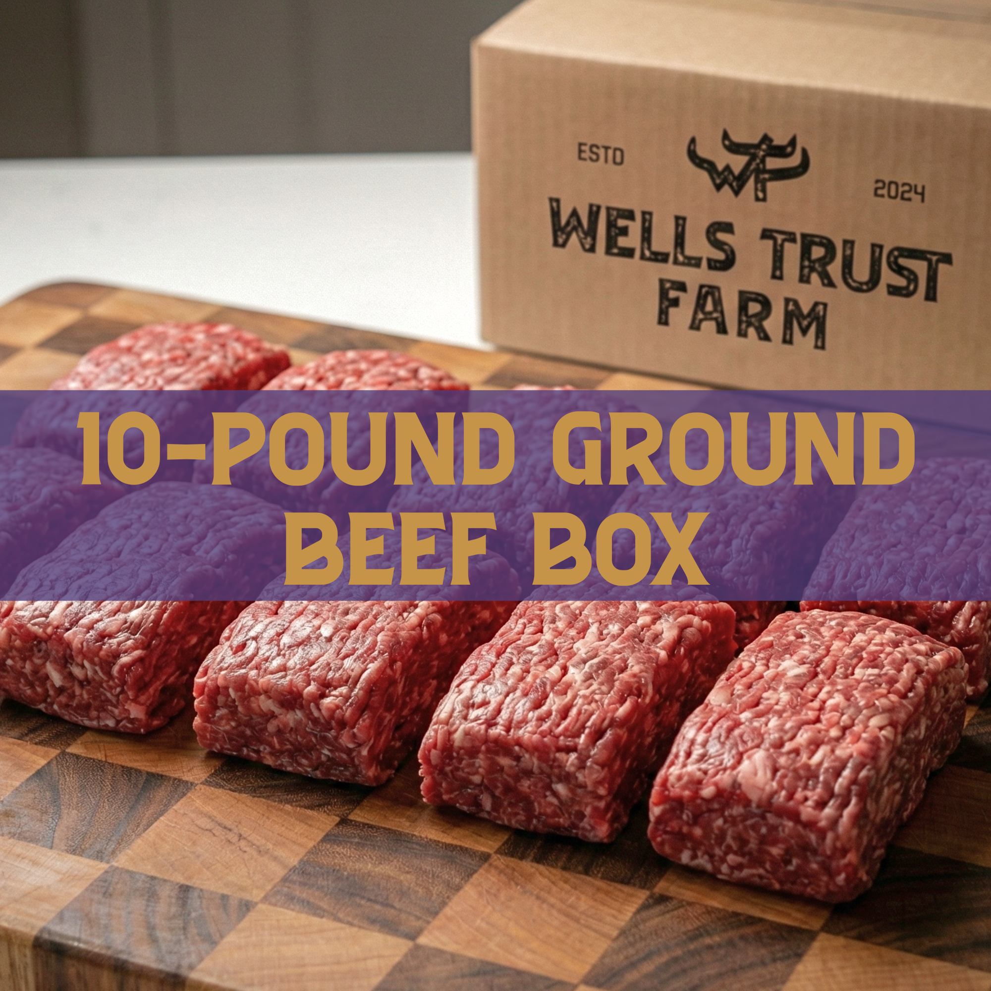 10-Pound Ground Beef Box